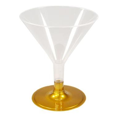 Bicchiere natalizi cocktail crystal oro 6 pz
