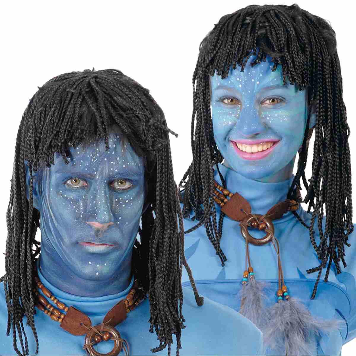Parrucca afro indigena avatar lunga treccette
