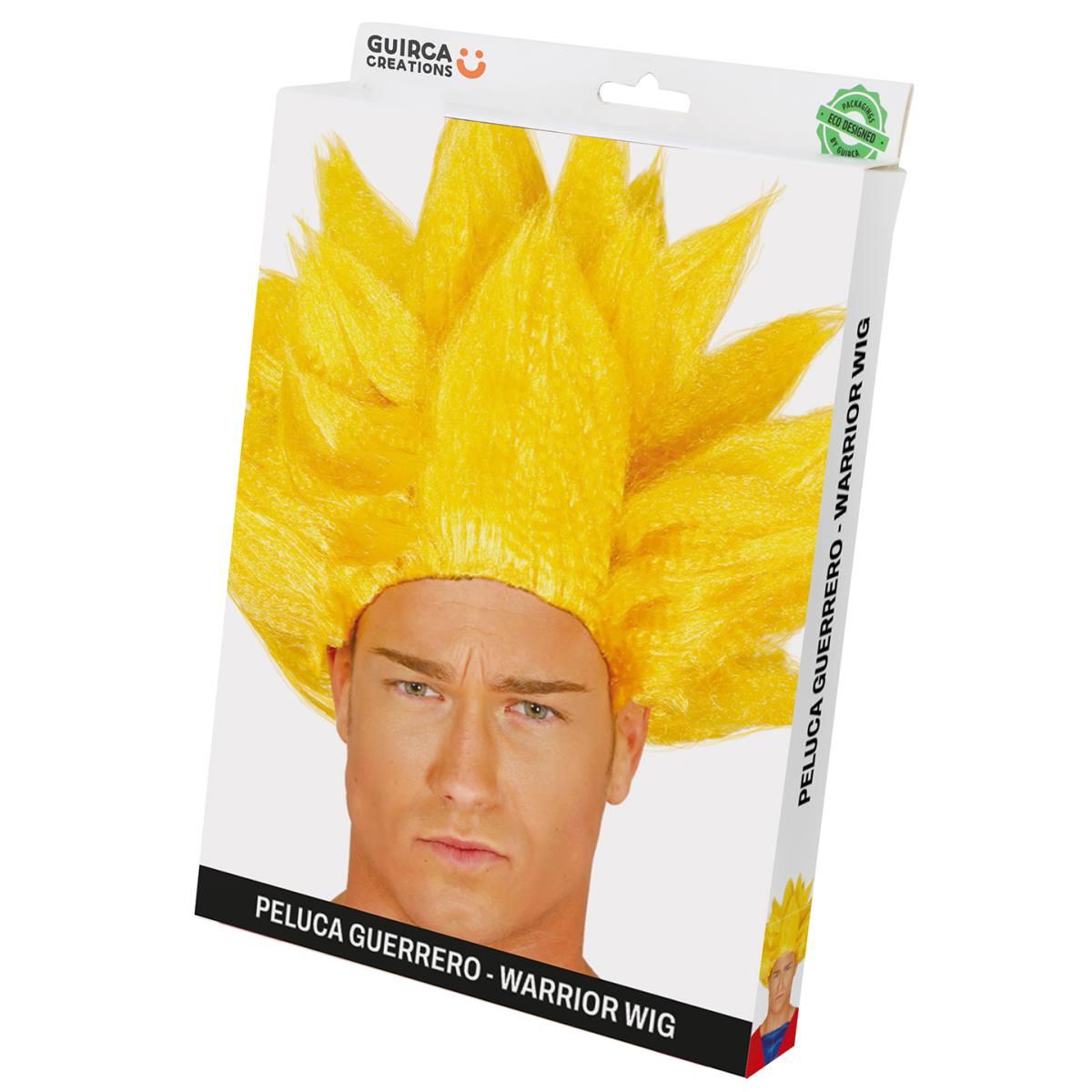 Parrucca guerriero male dragon ball gialla