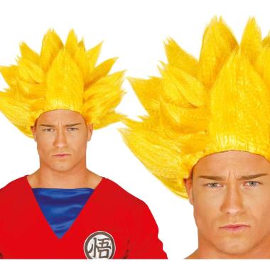 Parrucca guerriero male dragon ball gialla