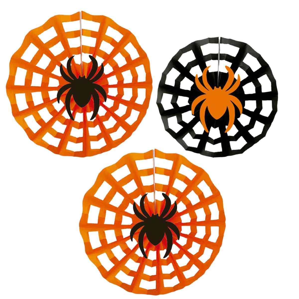 Festone halloween globo ragni 3 pz