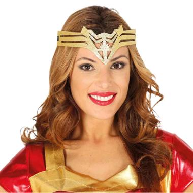 Diadema super eroe oro