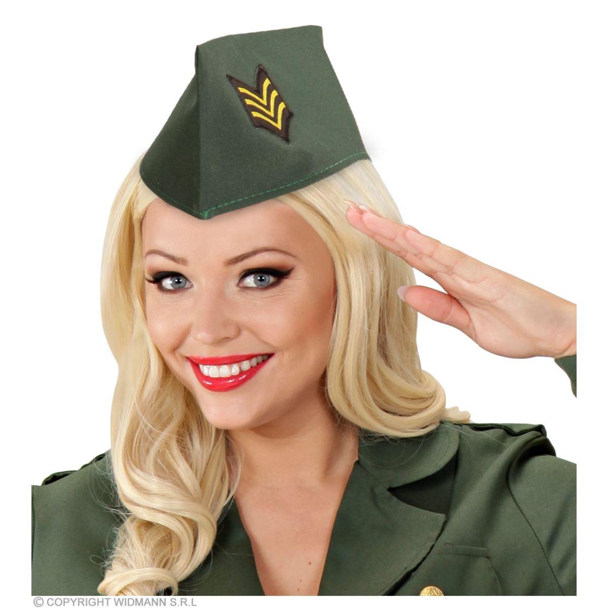 Cappello berretto militare capitano verde
