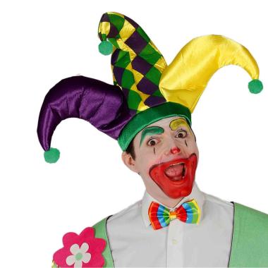 Cappello giullare tre punte modello a