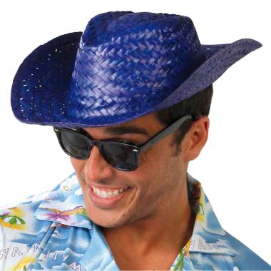 Cappello borsalino paglia blu