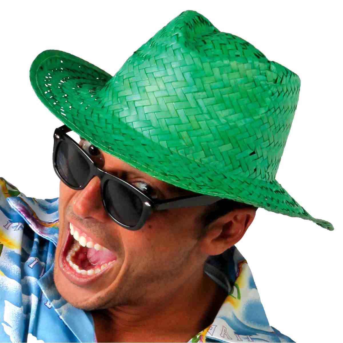 Cappello borsalino paglia verde