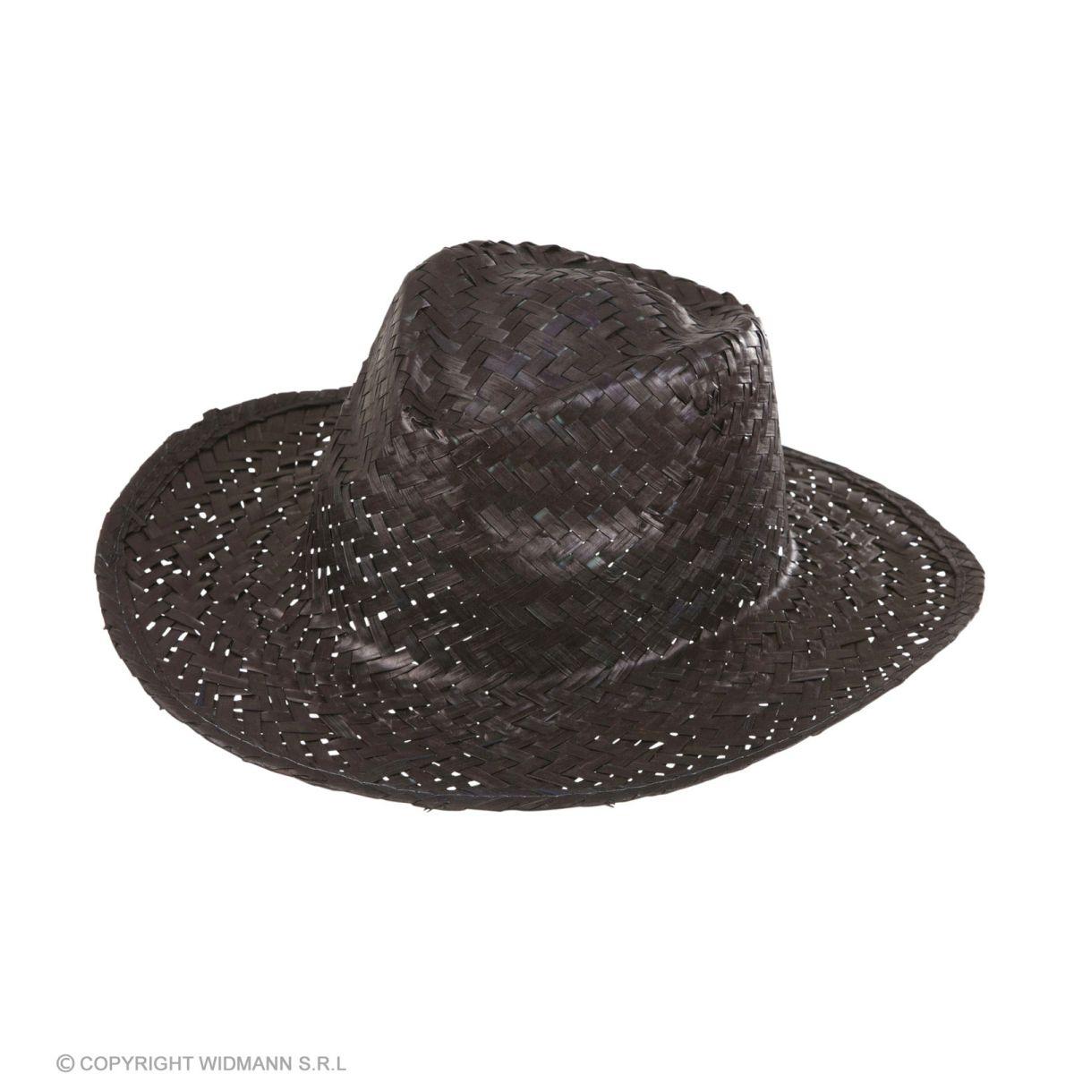 Cappello borsalino paglia nero