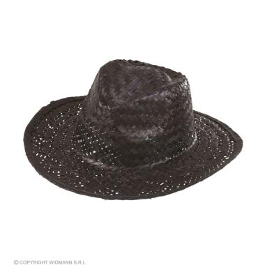 Cappello borsalino paglia nero