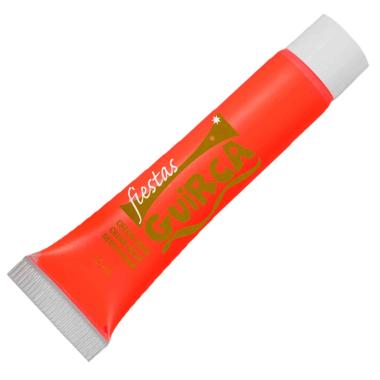 Trucco crema tubo rosso fluo