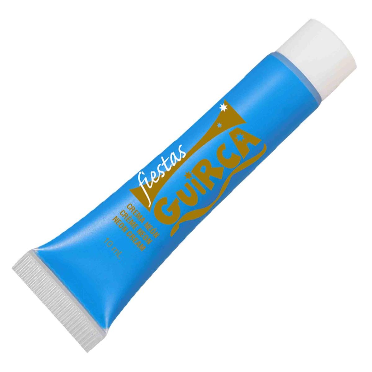 Trucco crema tubo blu fluo
