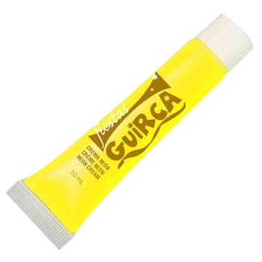 Trucco crema tubo giallo fluo