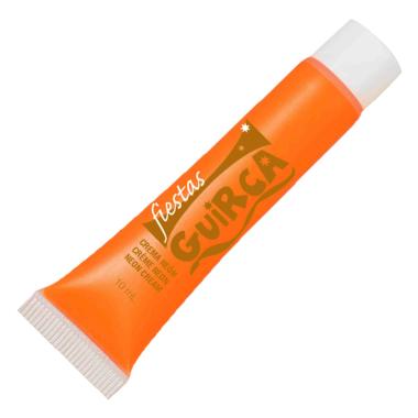 Trucco crema tubo arancione fluo