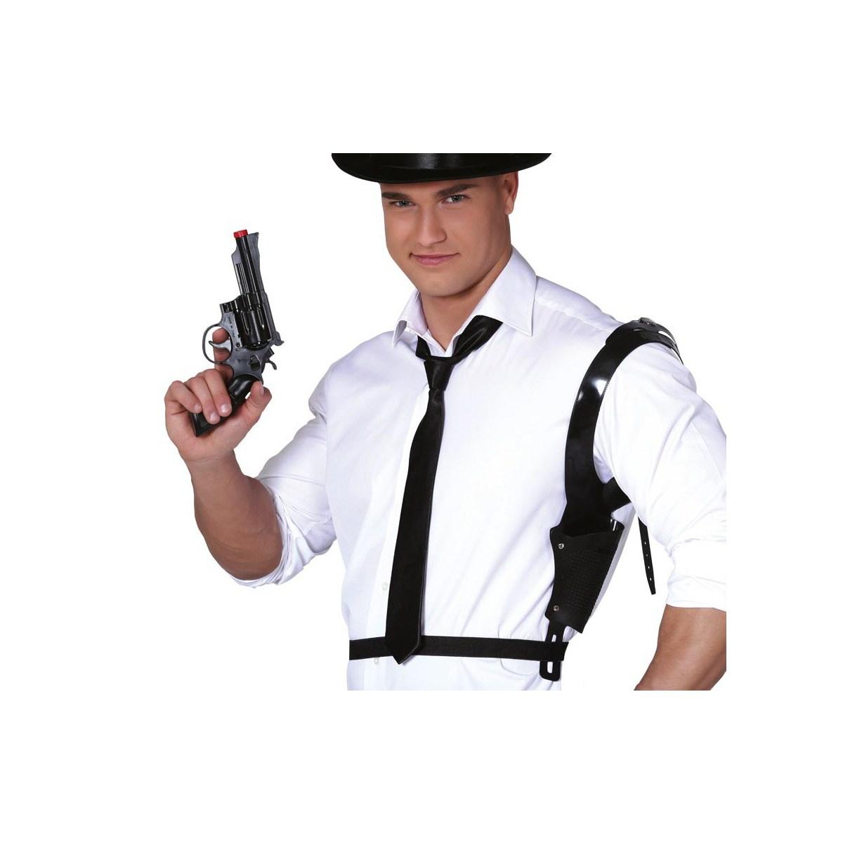 Fondina pistola nera da spalla pistola