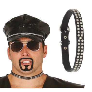 Collana punk rock brillantini