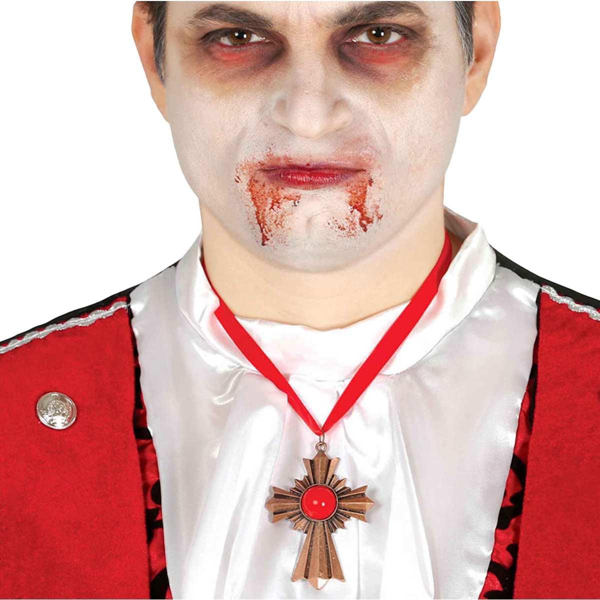 Collana vampiro croce anticata