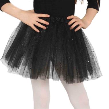 Gonna tulle nera brillantini