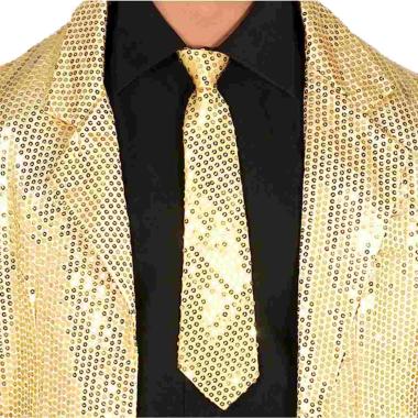 Cravatta paillettes oro