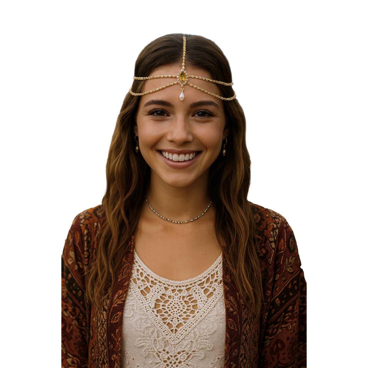 Diadema copricapo tiara anni 20 oro