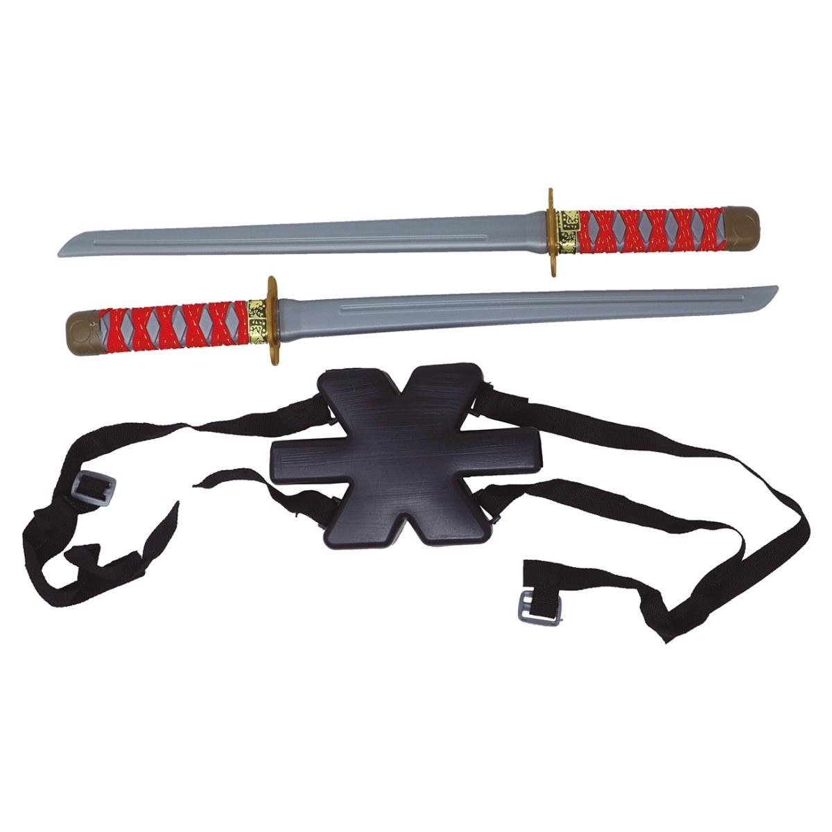 Spada ninja portaspade spalla modello a Set 2 pz