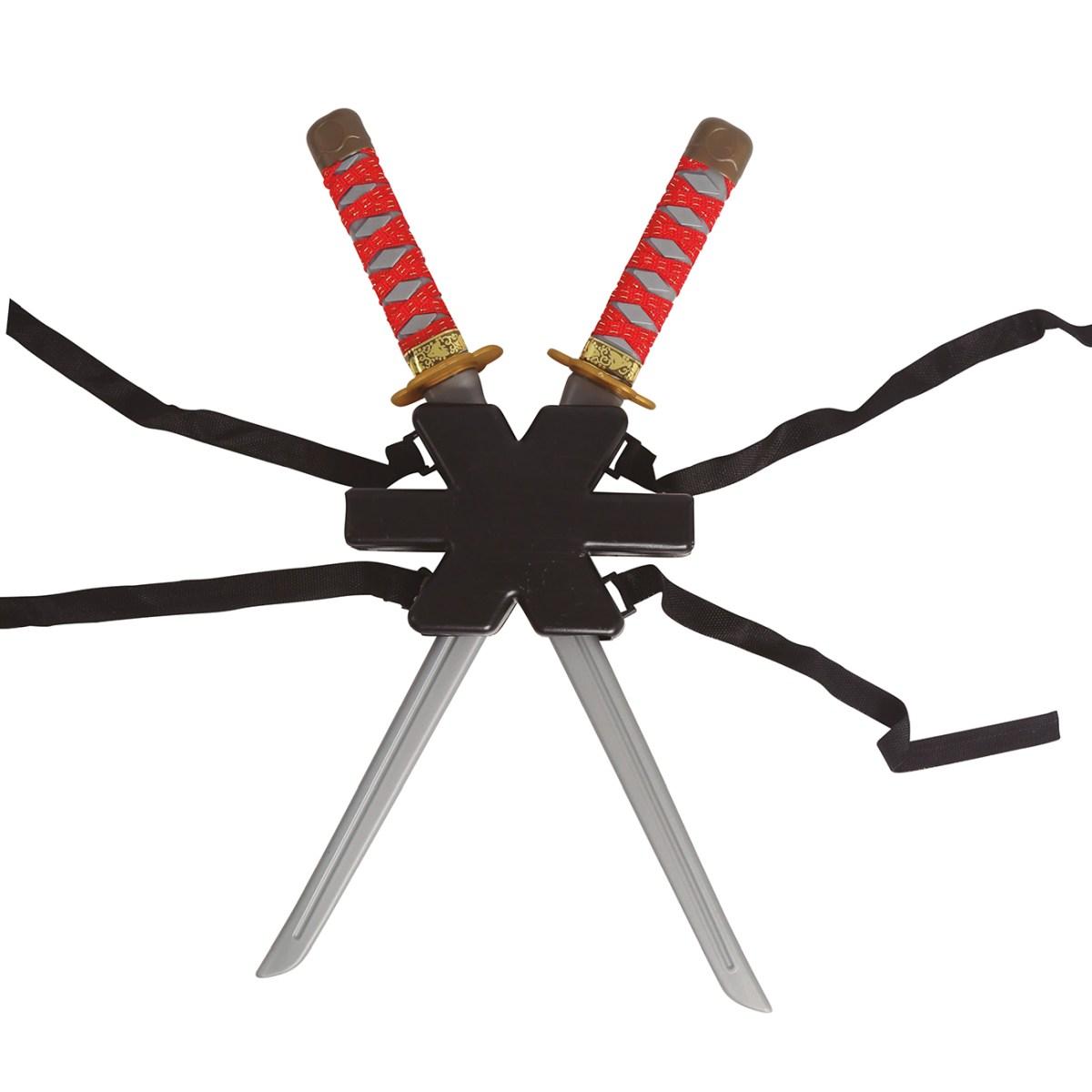 Spada ninja portaspade spalla modello a Set 2 pz