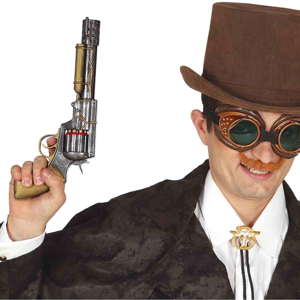 Pistola steampunk revolver