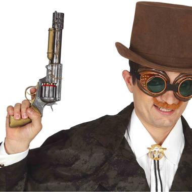 Pistola steampunk revolver