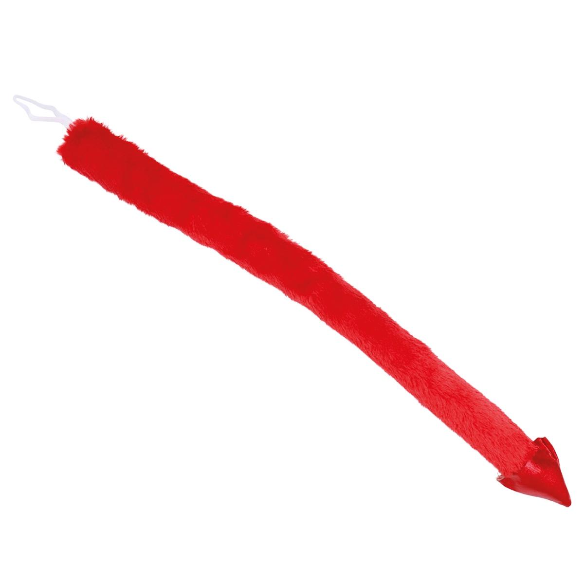 Coda diavoletta peluche rossa