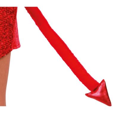 Coda diavoletta peluche rossa