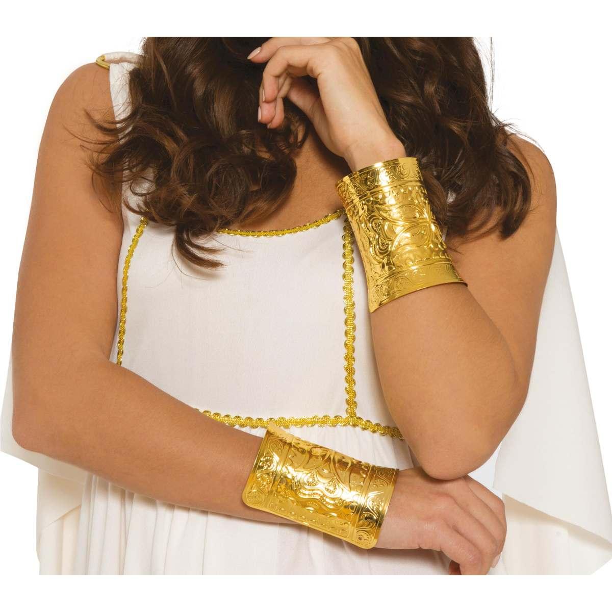Bracciale romano greco oro metallo Set 2 pz