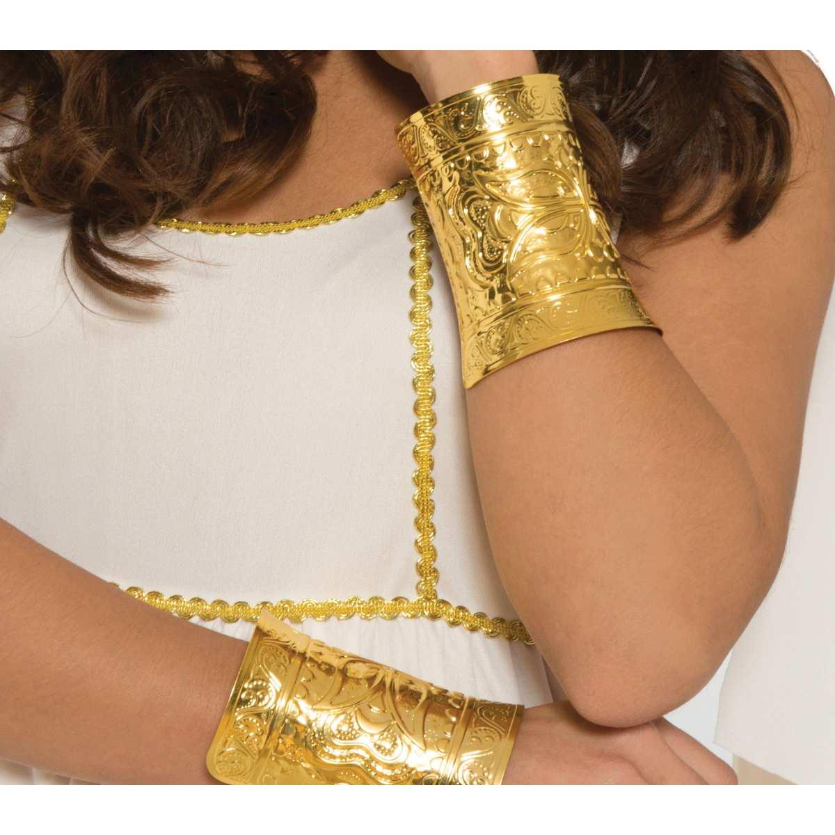 Bracciale romano greco oro metallo Set 2 pz
