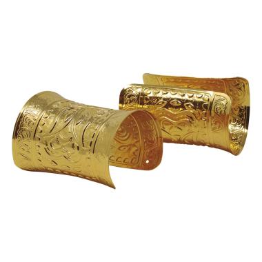 Bracciale romano greco oro metallo Set 2 pz