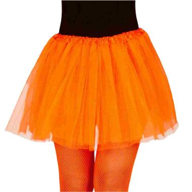 Gonna tulle arancione fluo