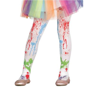 Collant bianche macchie baby 5 9 anni