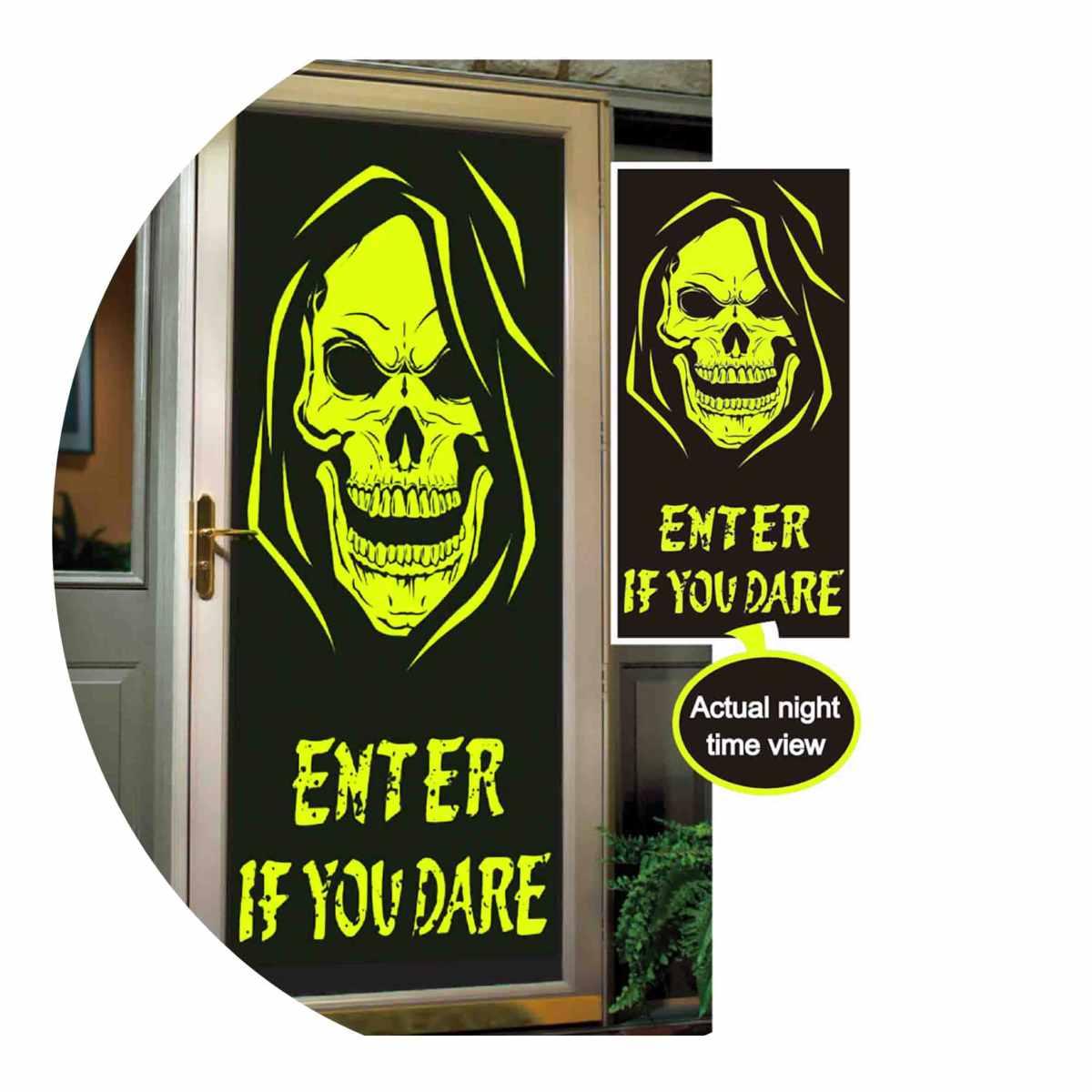 Teschio fluo per porta