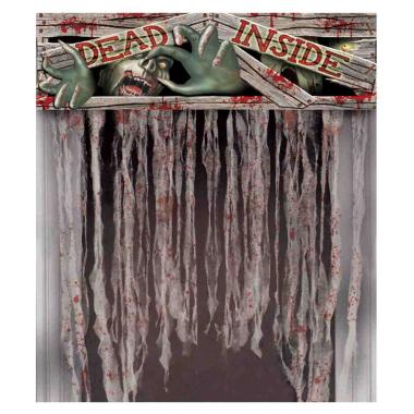 Tenda porta halloween scritta