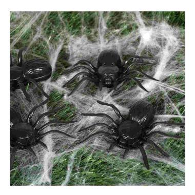 Ragno nero pvc 10 pz