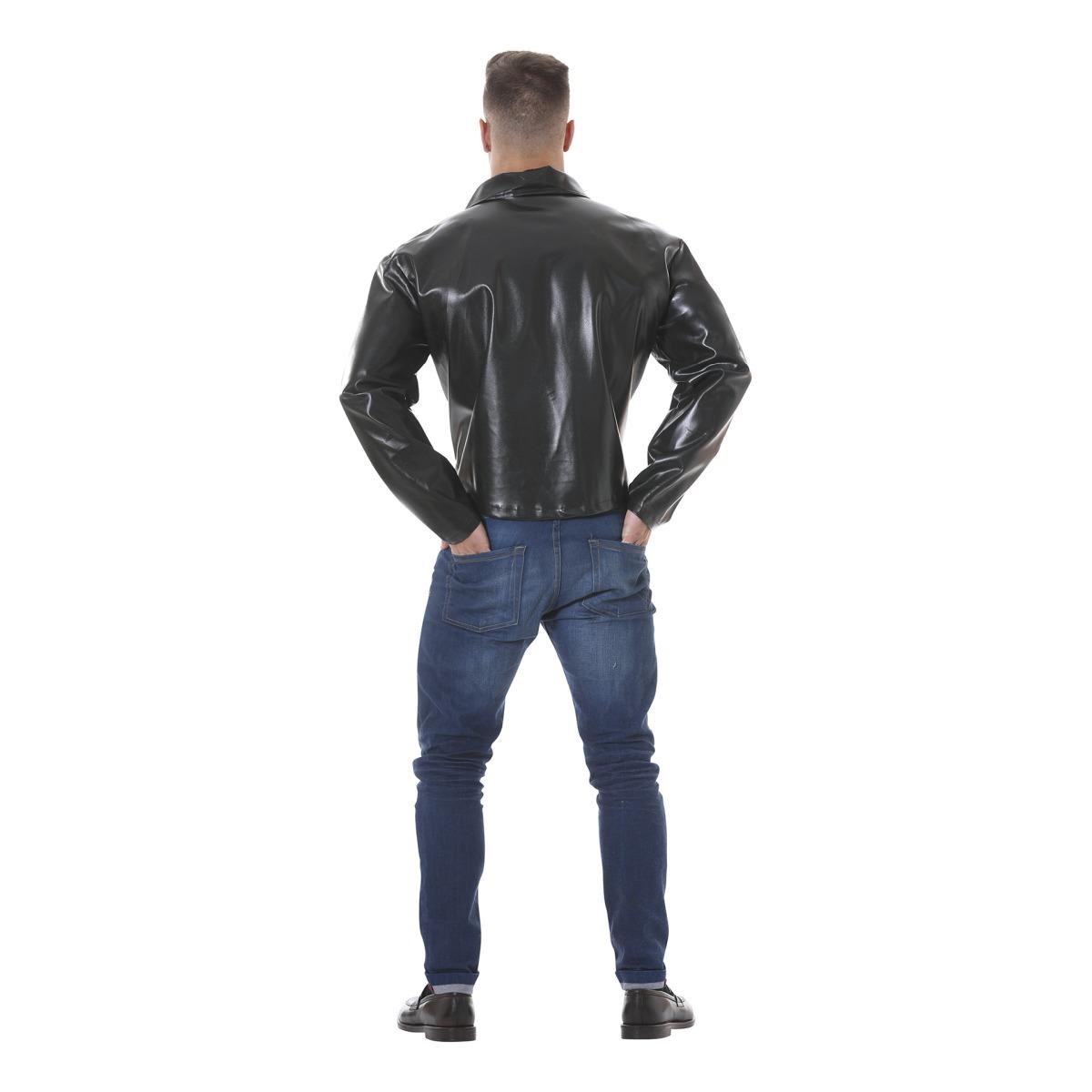 Giacca motociclista ecopelle nero