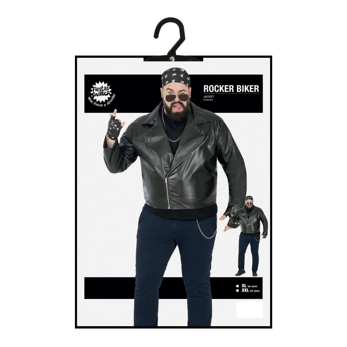 Giacca motociclista ecopelle nero