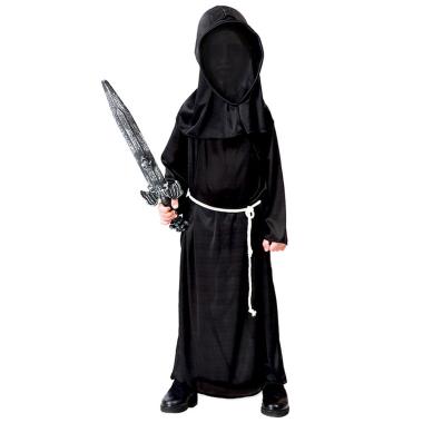 Costume della notte nero cappuccio