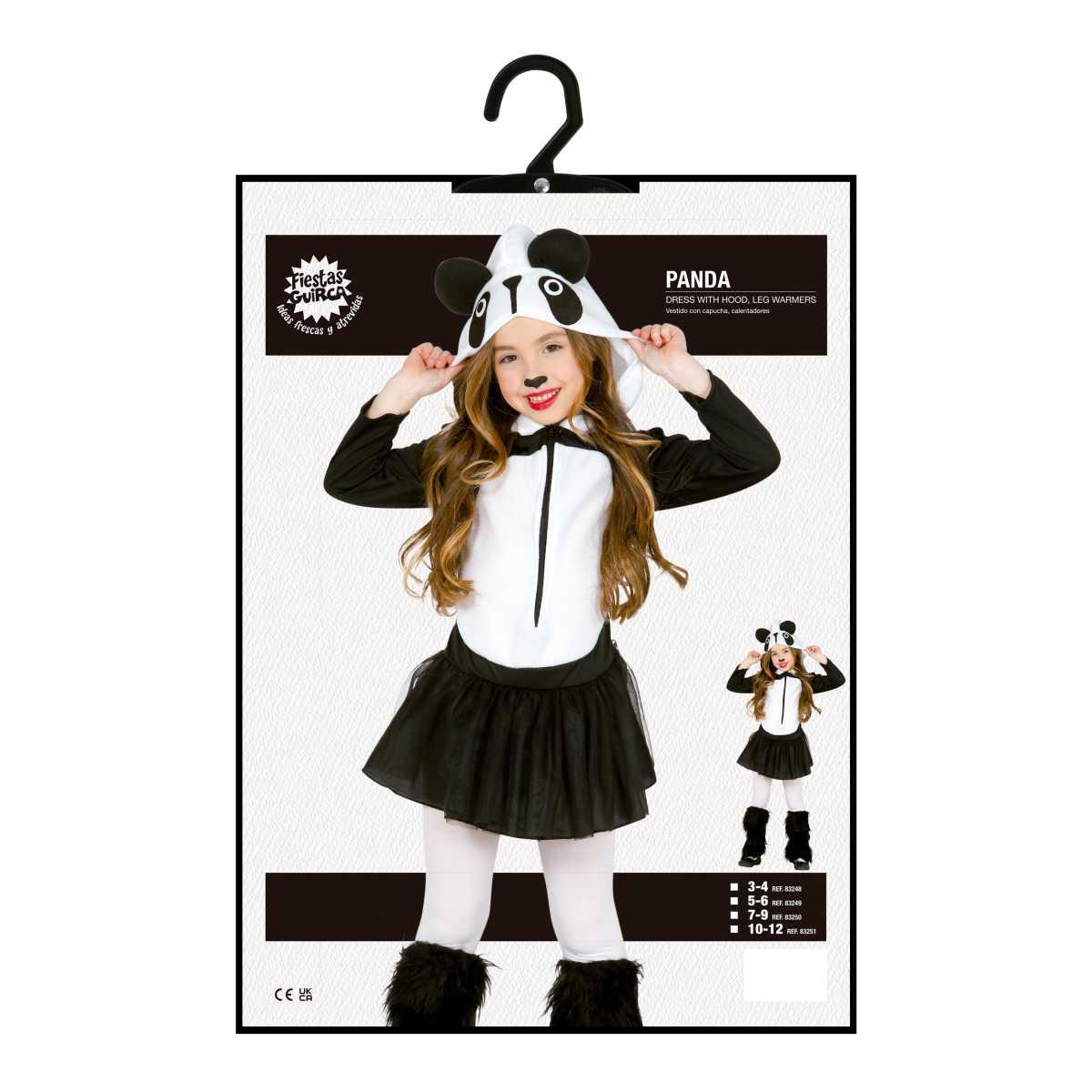 Costume panda cappuccio