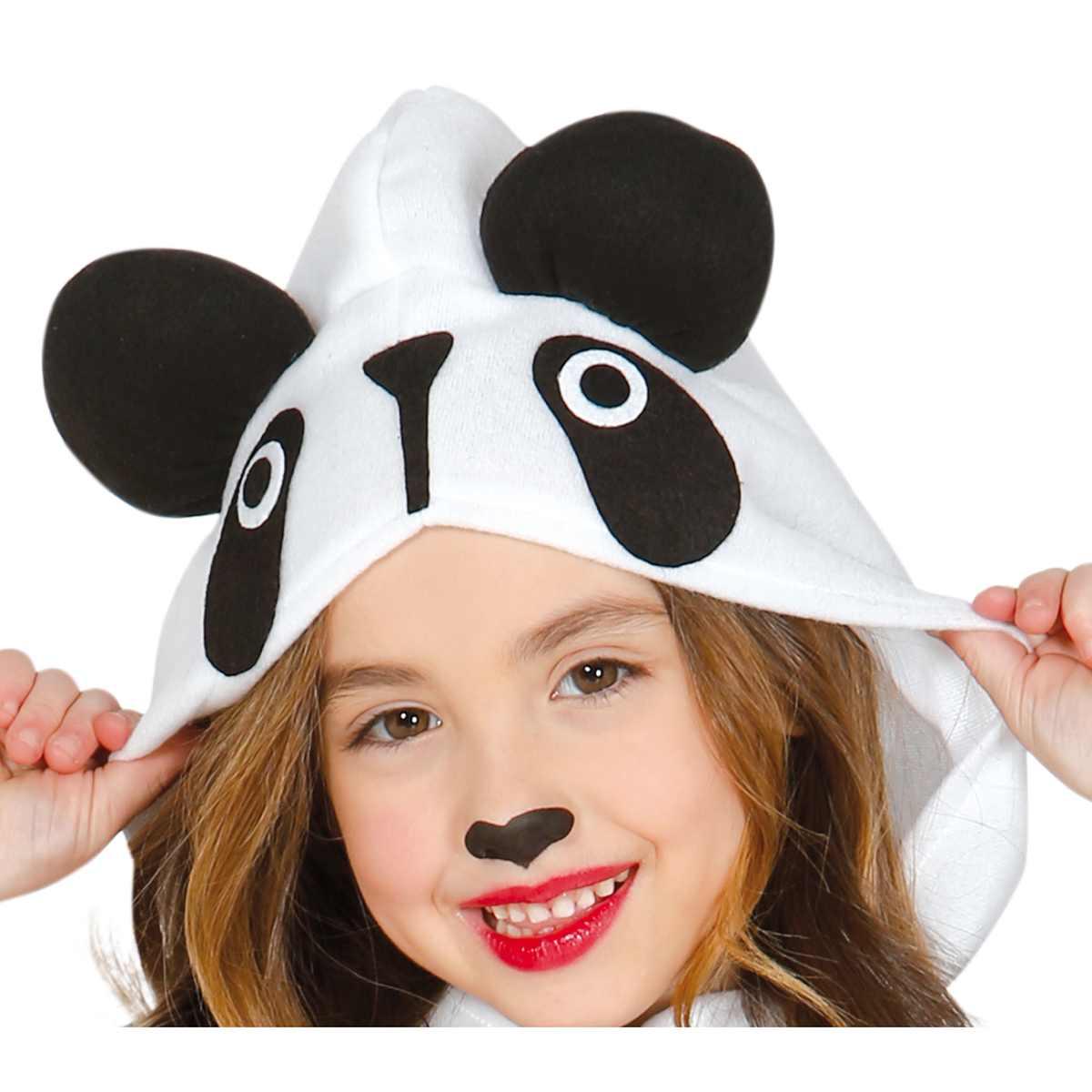 Costume panda cappuccio
