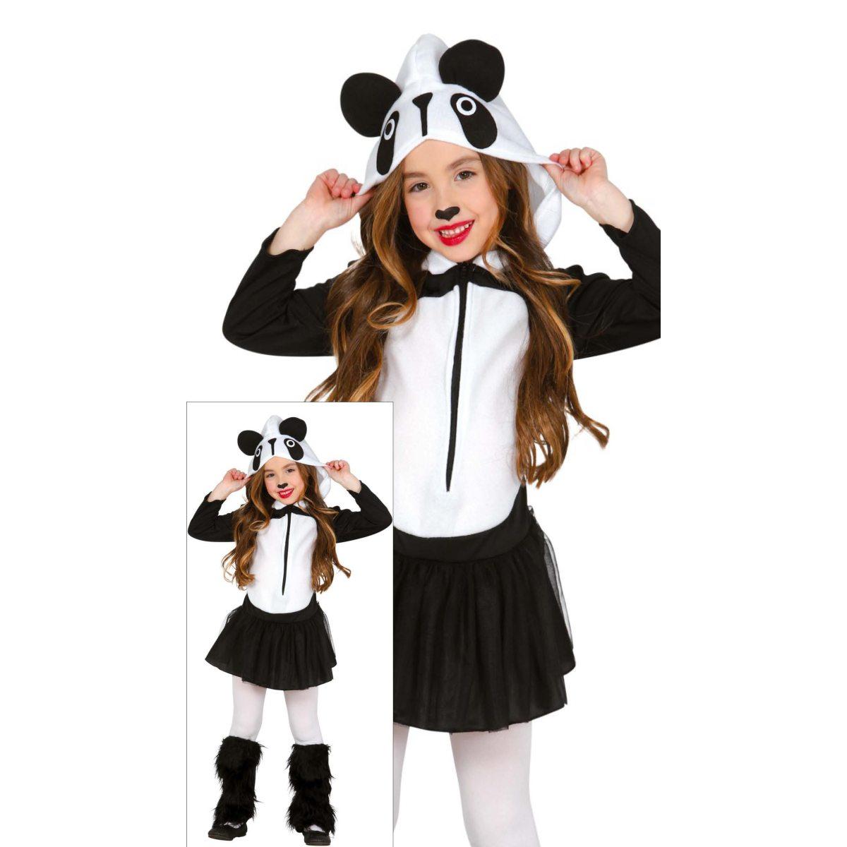 Costume panda cappuccio