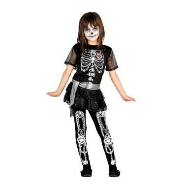 Costume scheletrina diamanti