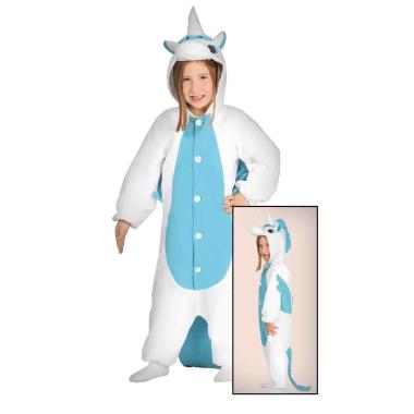 Costume unicorno azzurro