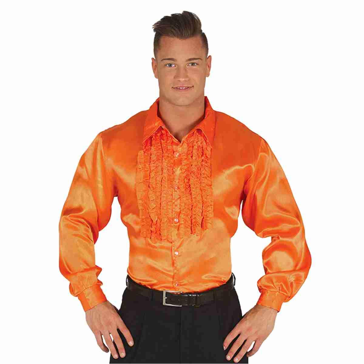 Camicia arancione disco rouges