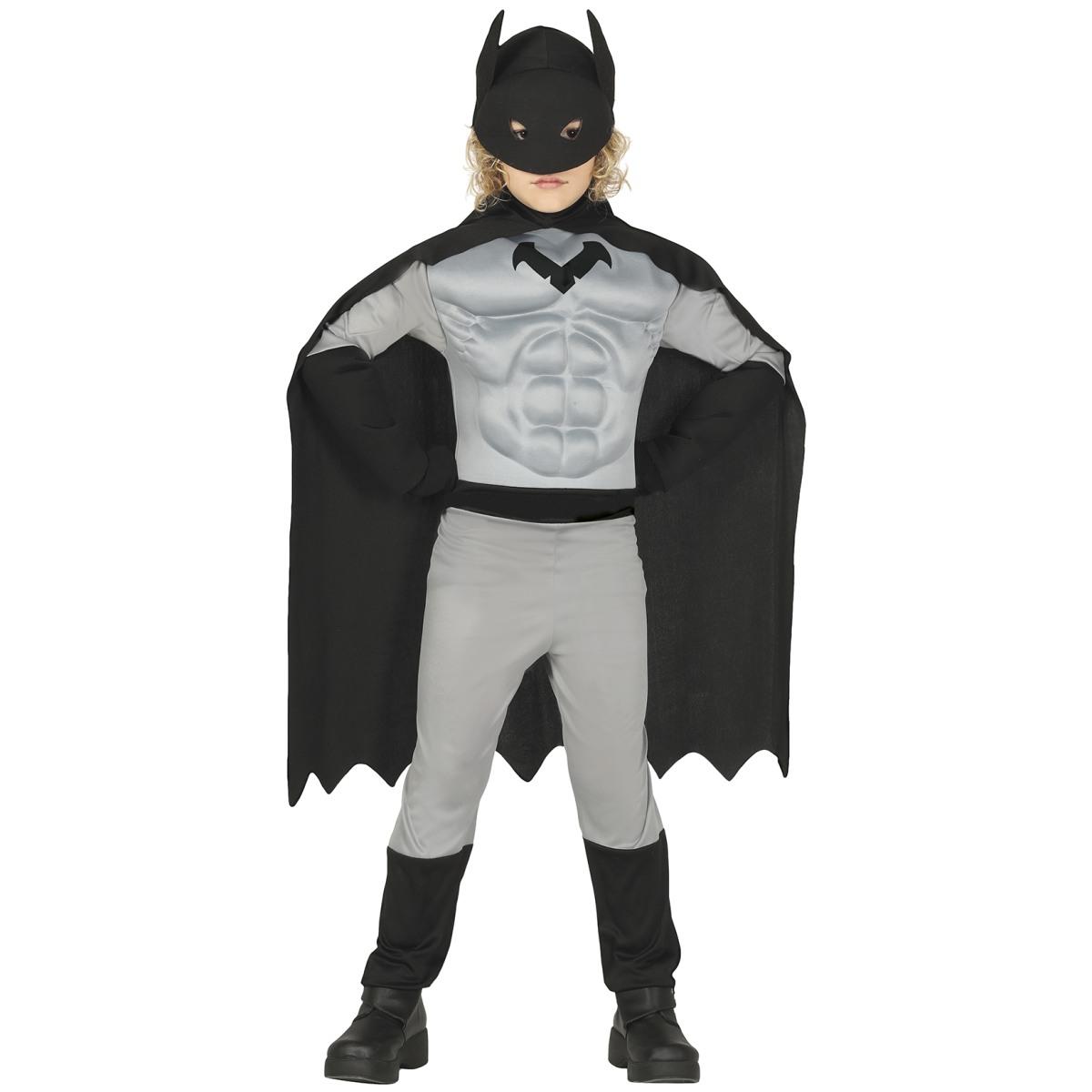 Costume super eroe batman muscoloso