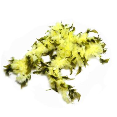 Boa di piume giallo verde 40 gr