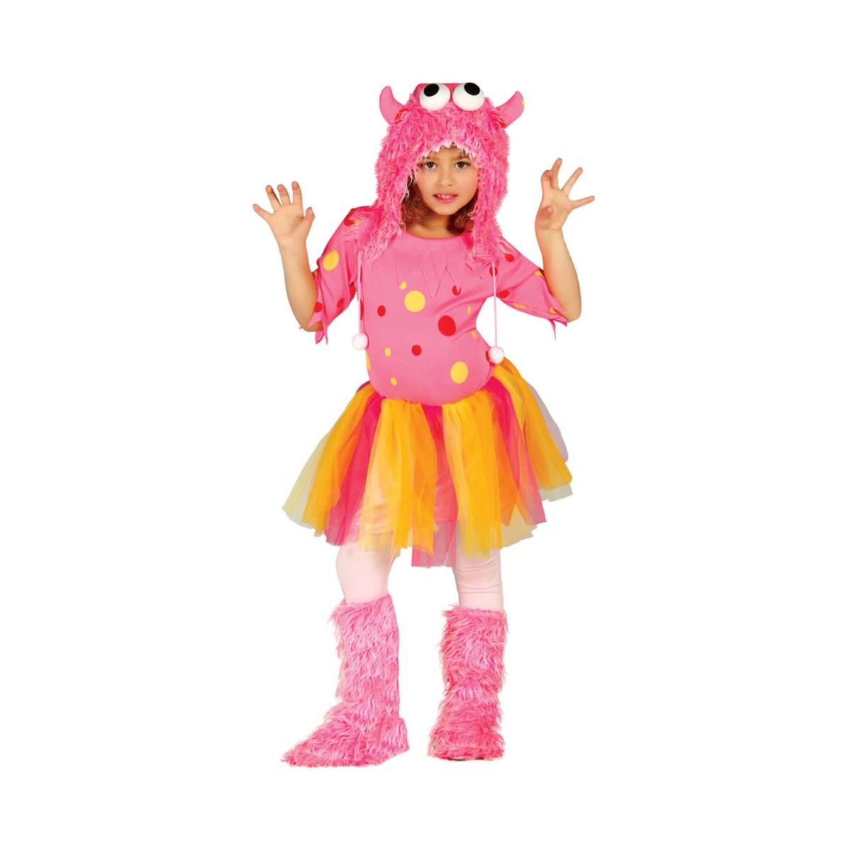 Costume mostro peloso rosa
