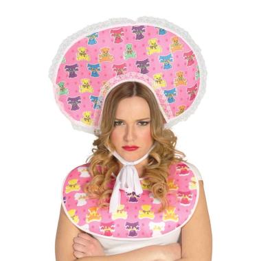 Bebe bavaglino collarino rosa Set 3 pz