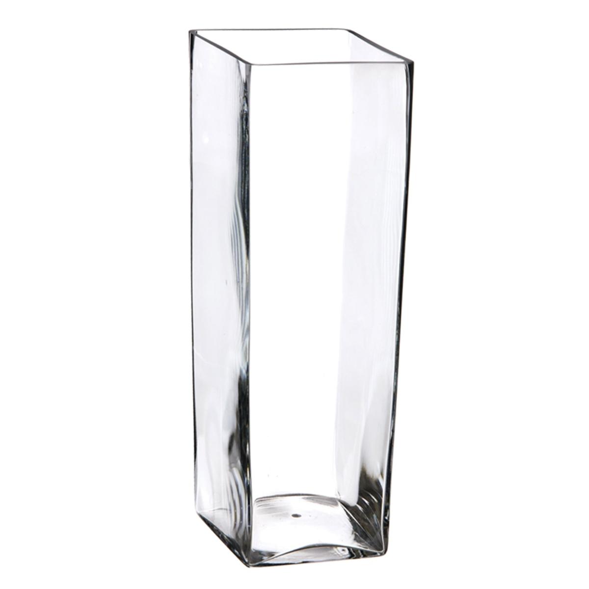 Vaso vetro cubo 17 x 17 cm